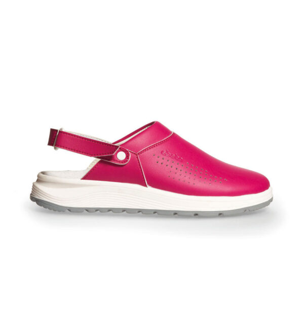 OB Active klomp fuchsia perforated met velcro fastening - ABEBA - 824018